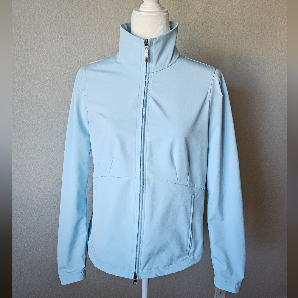 Columbia Light Blue Women's Jacket, fleece lined, excellent condition